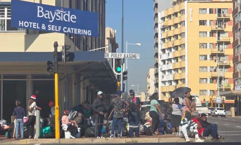 Video: Durban flood victims left in the cold after hotel eviction