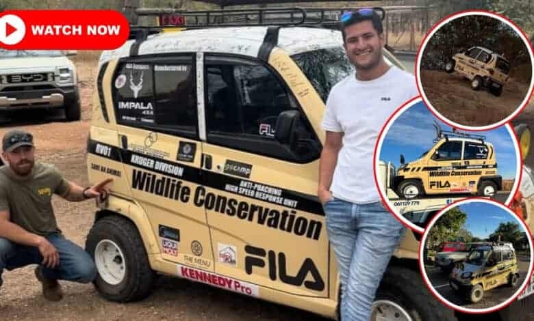 Watch: 2 men, a tiny car, and 600km through the Kruger for a cause