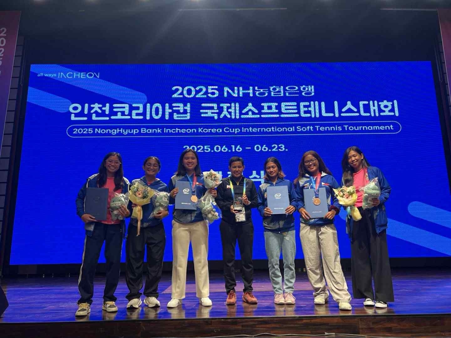 NCAA soft tennis players cop bronze in Korean tilt