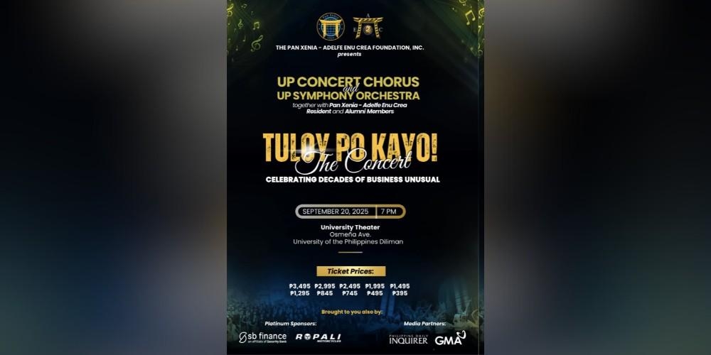 'Tuloy Po Kayo' concert to honor 100 years of leadership, brotherhood this September
