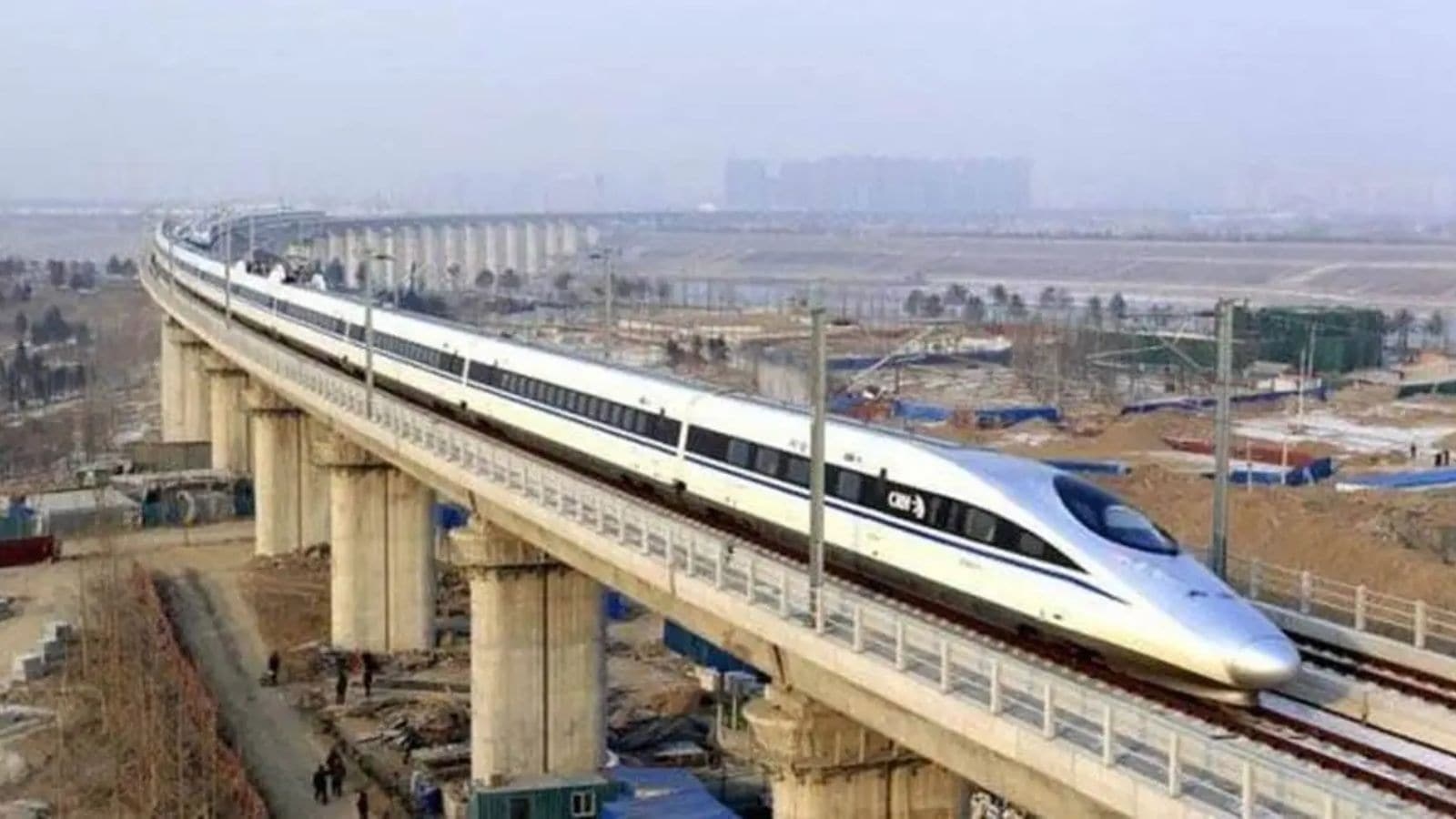 Mumbai-Ahmedabad bullet train: casting of first rail-level slab complete at Boisar station