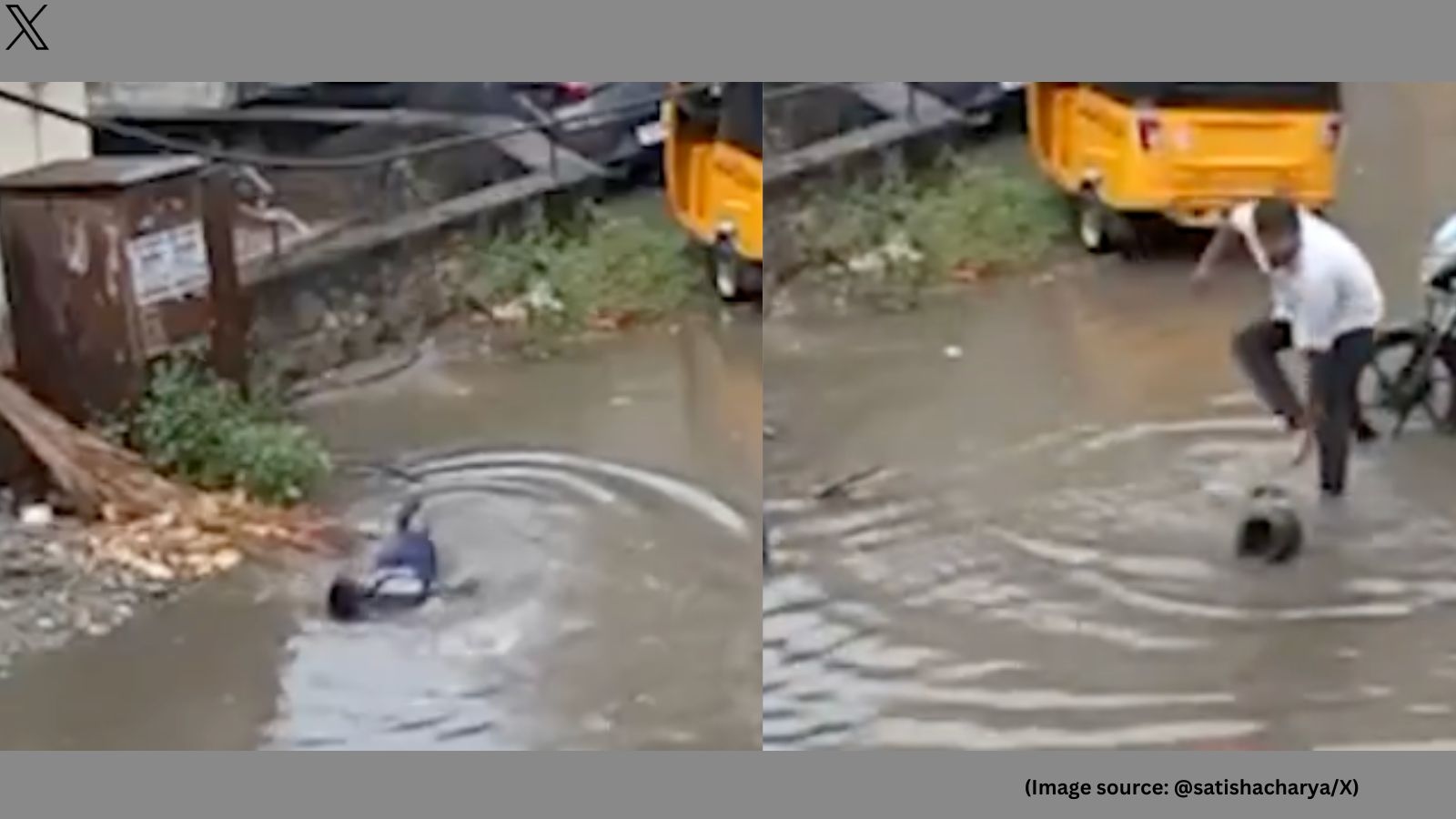 TN man risks life to save boy from electrocution on flooded street, video wins praise