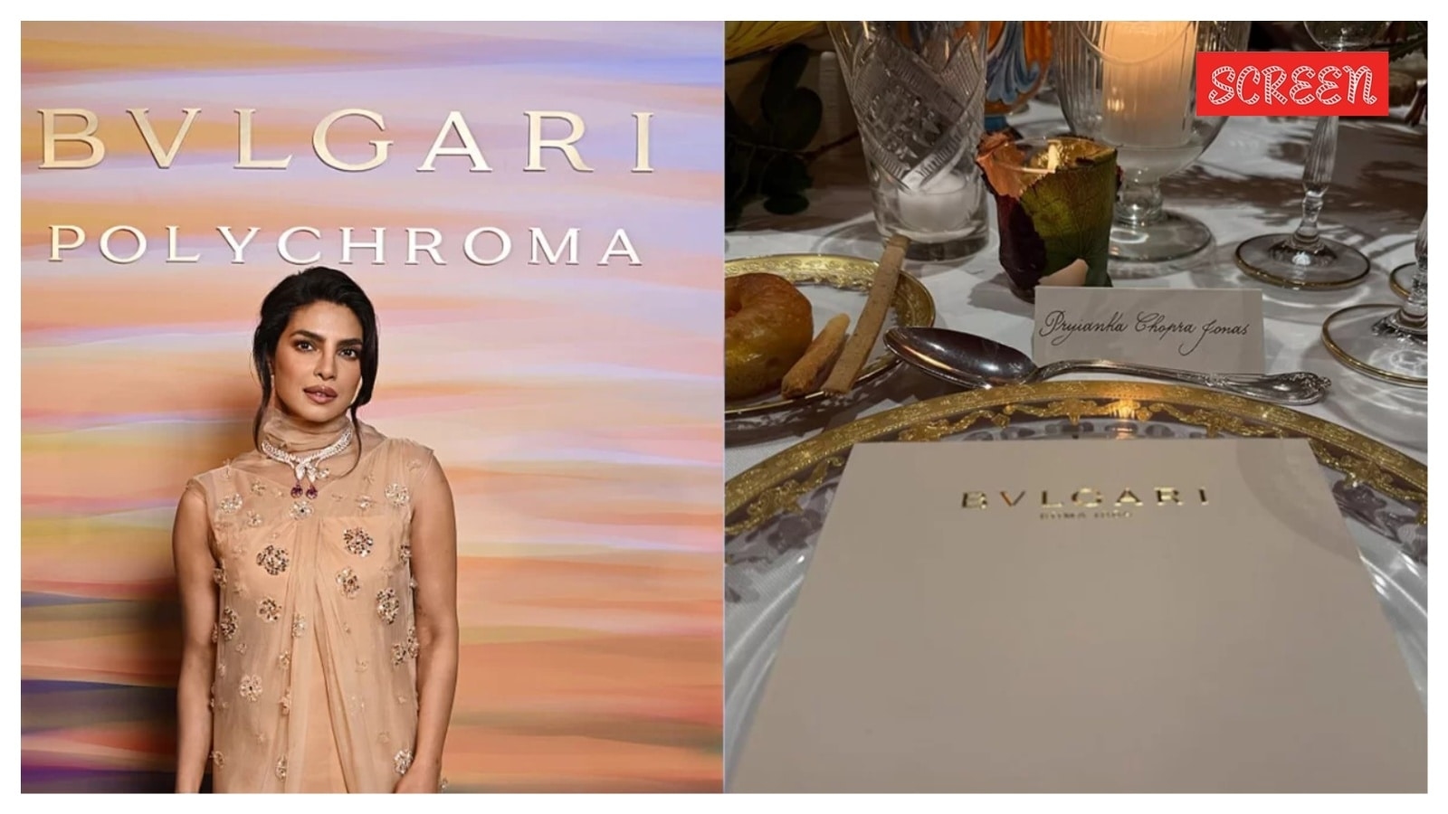 Priyanka Chopra's eagle-eyed fans call out BVLGARI for misspelling actor's name at sit-down dinner in Sicily: ‘Not in good taste'