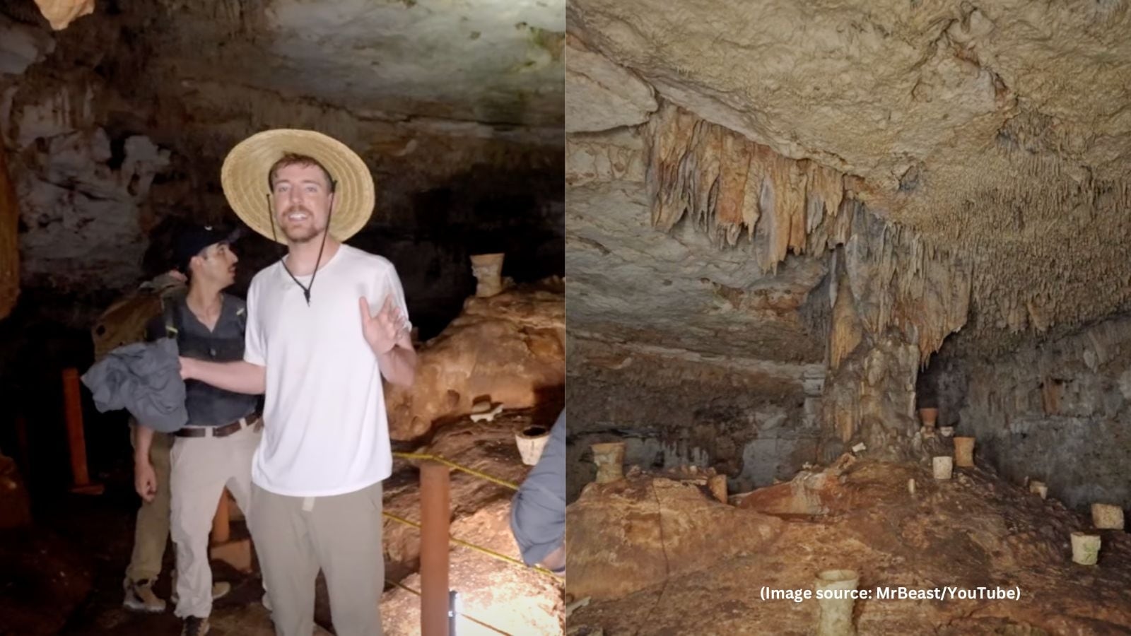 MrBeast explores 2000-year-old ancient Mexican temples, enters Balankanche Cave to witness the ‘tree of life'