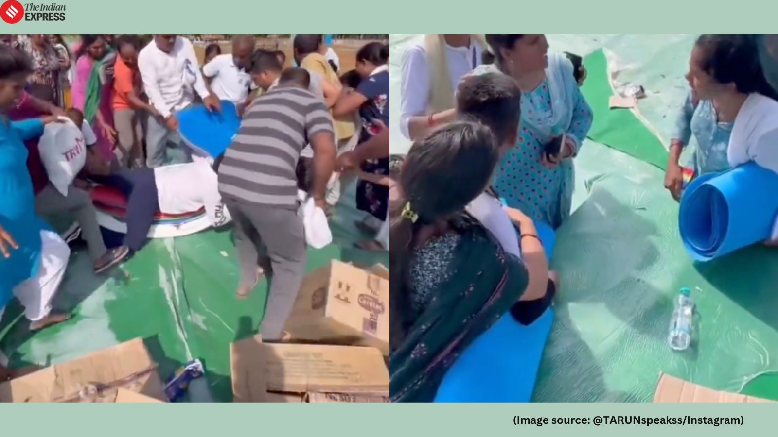 ‘Zero civic sense': Yoga day event turns ugly in Vishakhapatnam as locals fight over free mats, viral video sparks outrage
