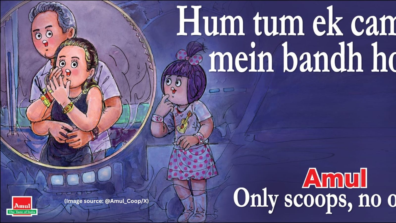 ‘Poor taste': Amul topical features viral ‘kiss cam' couple from Coldplay concert, netizens disapprove