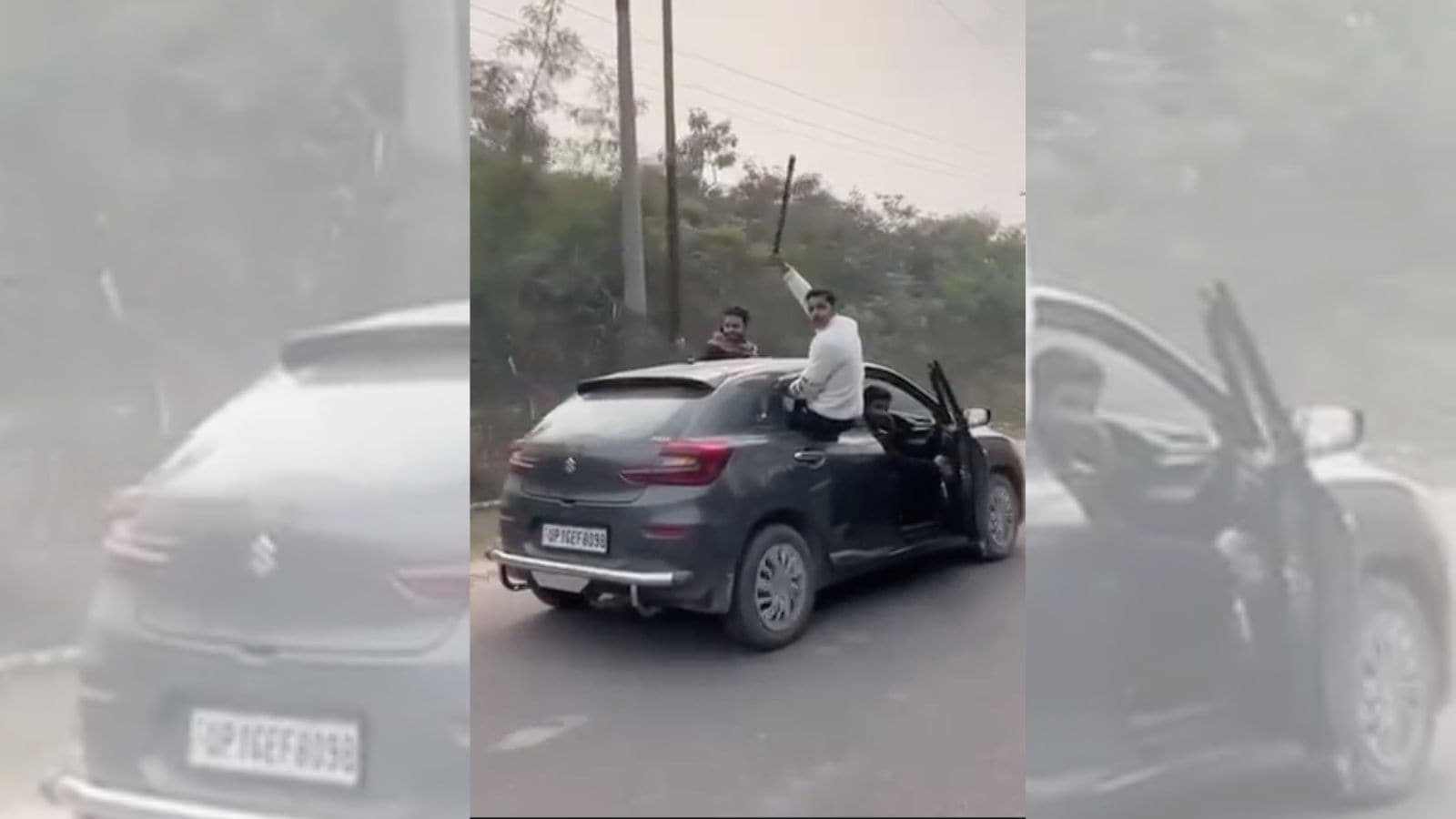 Dangerous stunts outside Greater Noida college, car owners fined Rs 1.2 lakh after video goes viral
