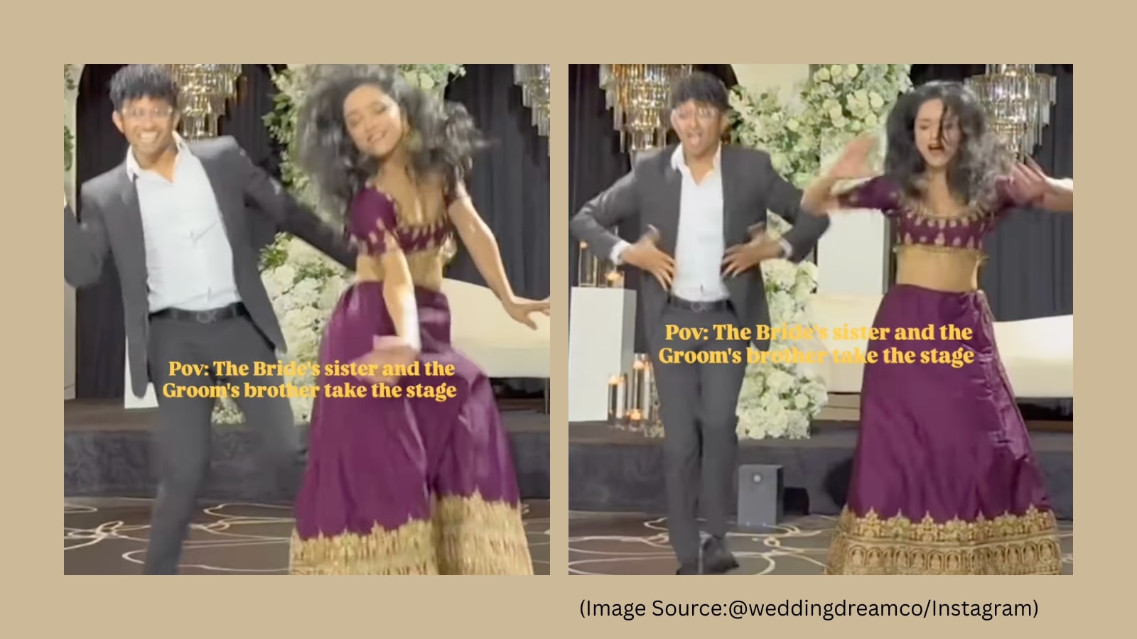 Bride's sister and groom's brother set the stage on fire with ‘Chammak Challo' dance in viral video, netizens can't have enough