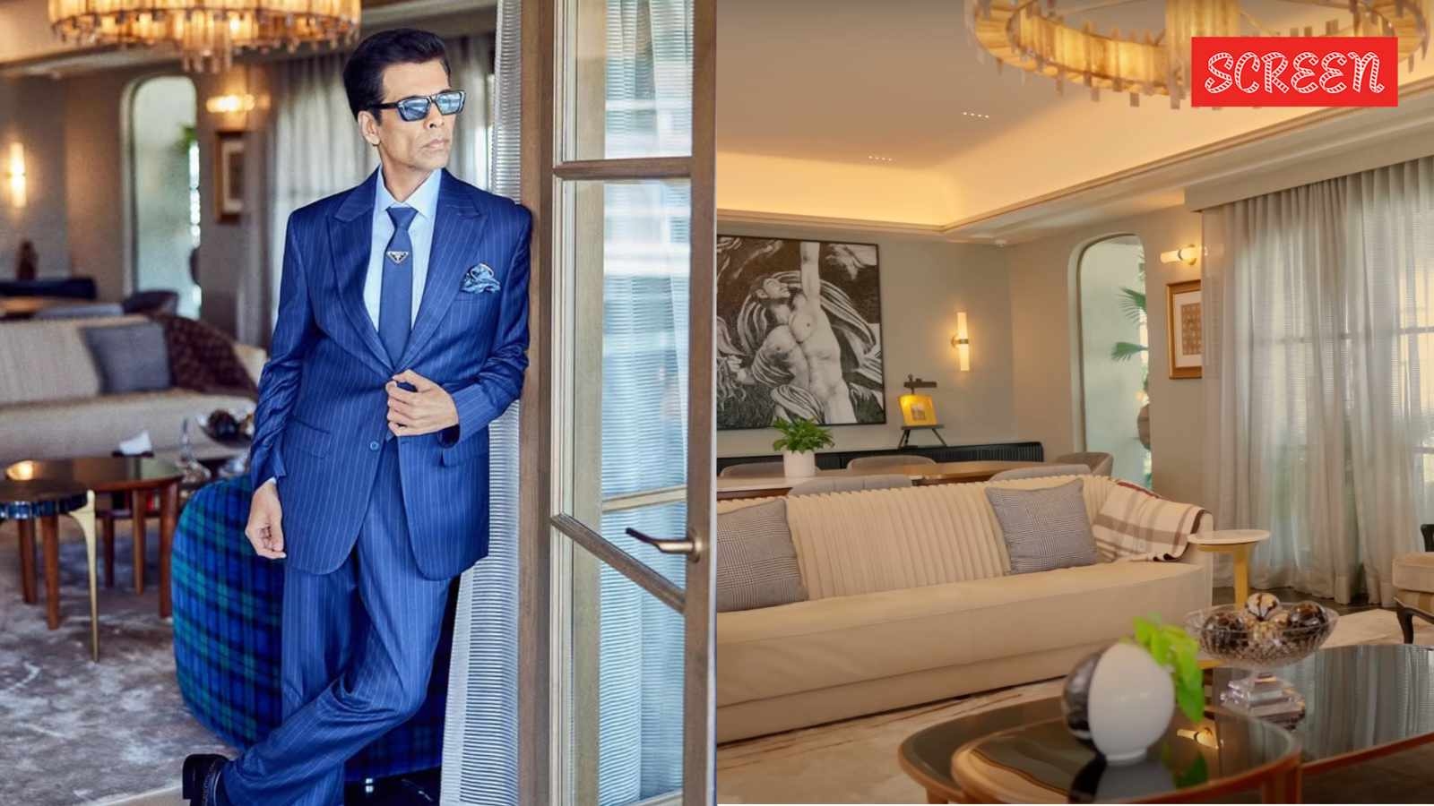 Karan Johar's Rs 32 cr Mumbai duplex has a bedroom-turned-closet, Hollywood-style glam room; designer Gauri Khan called it ‘subtly over-the-top'