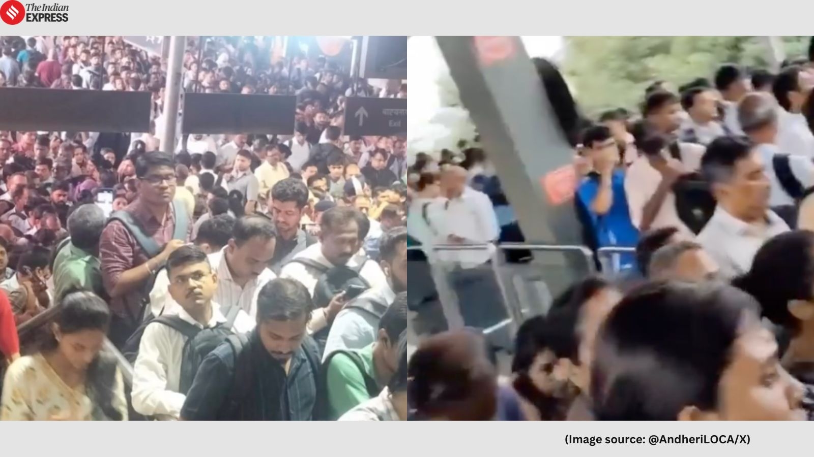 Stampede-like situation in Mumbai Metro as trains get delayed due to technical issue, see videos
