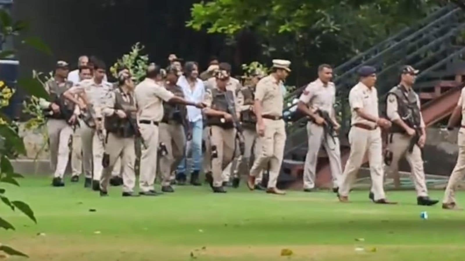 Over 20 cops guard jailed gangster Neeraj Bawana as he meets ailing wife in hospital