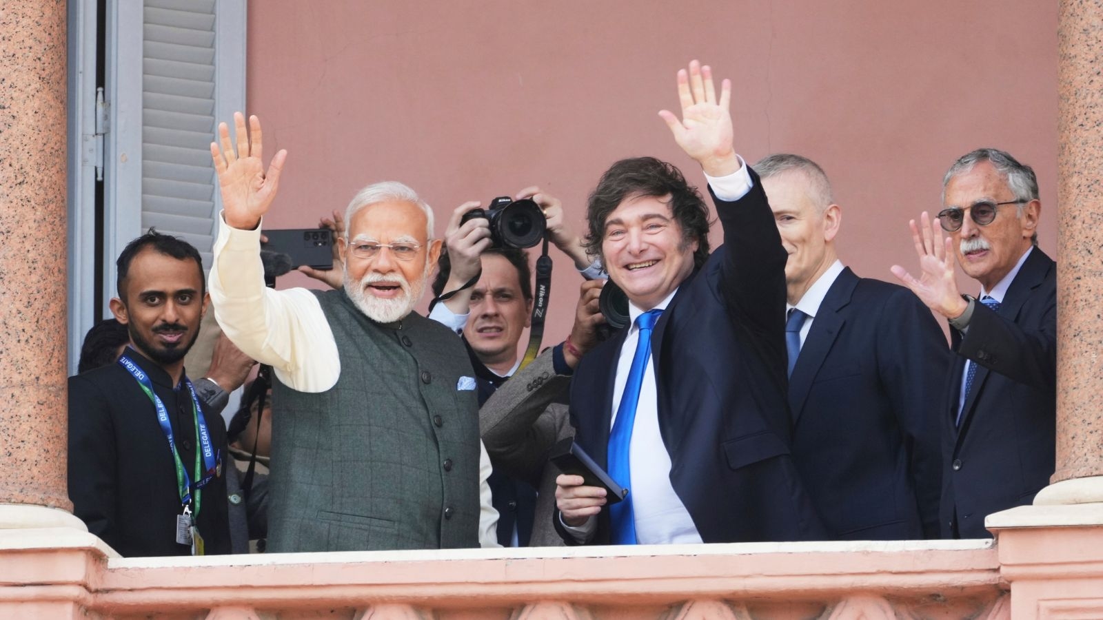 A hug, then a wave at the crowds: Modi, Milei hold talks to boost India-Argentina ties
