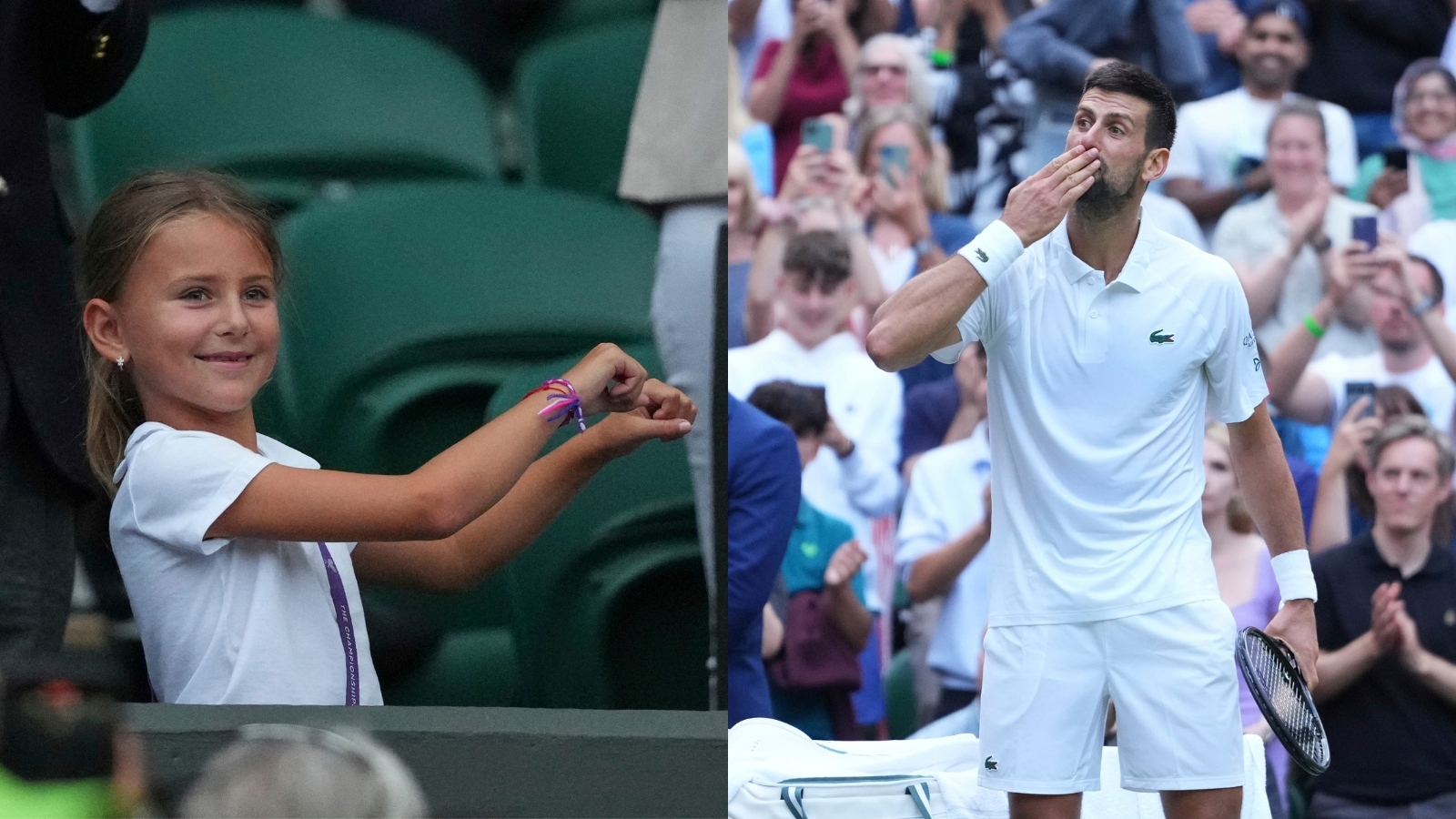 WATCH: Novak Djokovic's epic diving volley, his daughter's lovely post-match celebration after Serb becomes third player with 100 wins at Wimbledon