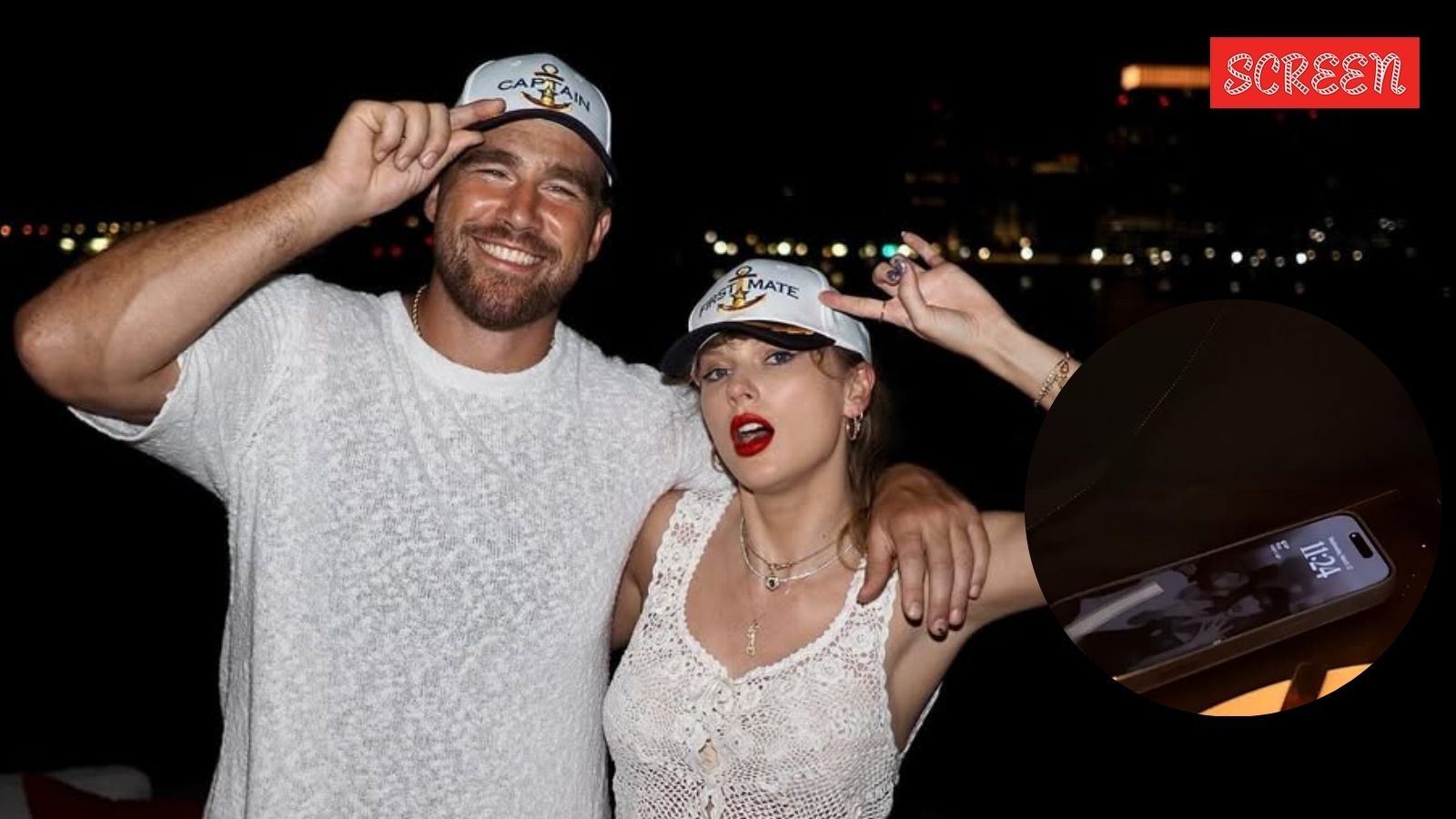 Travis Kelce makes relationship with Taylor Swift Insta official; fans cannot stop zooming in on his lock screen. See photos