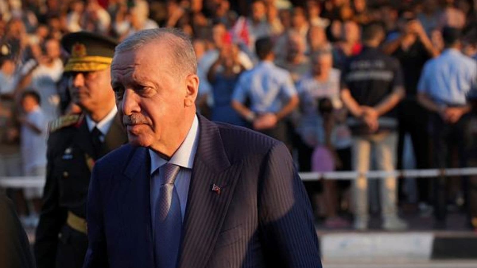 Turkey's president says his support for a two-state deal on ethnically split Cyprus is absolute