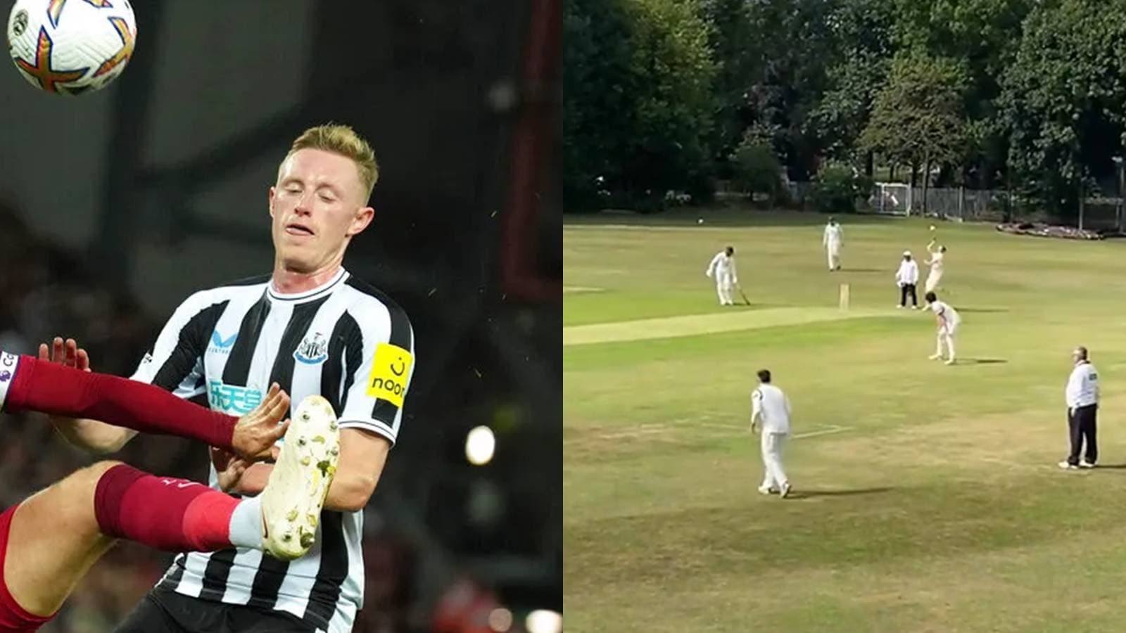 Newcastle footballer Sean Longstaff plays cricket for Tynemouth CC, bowls express pace