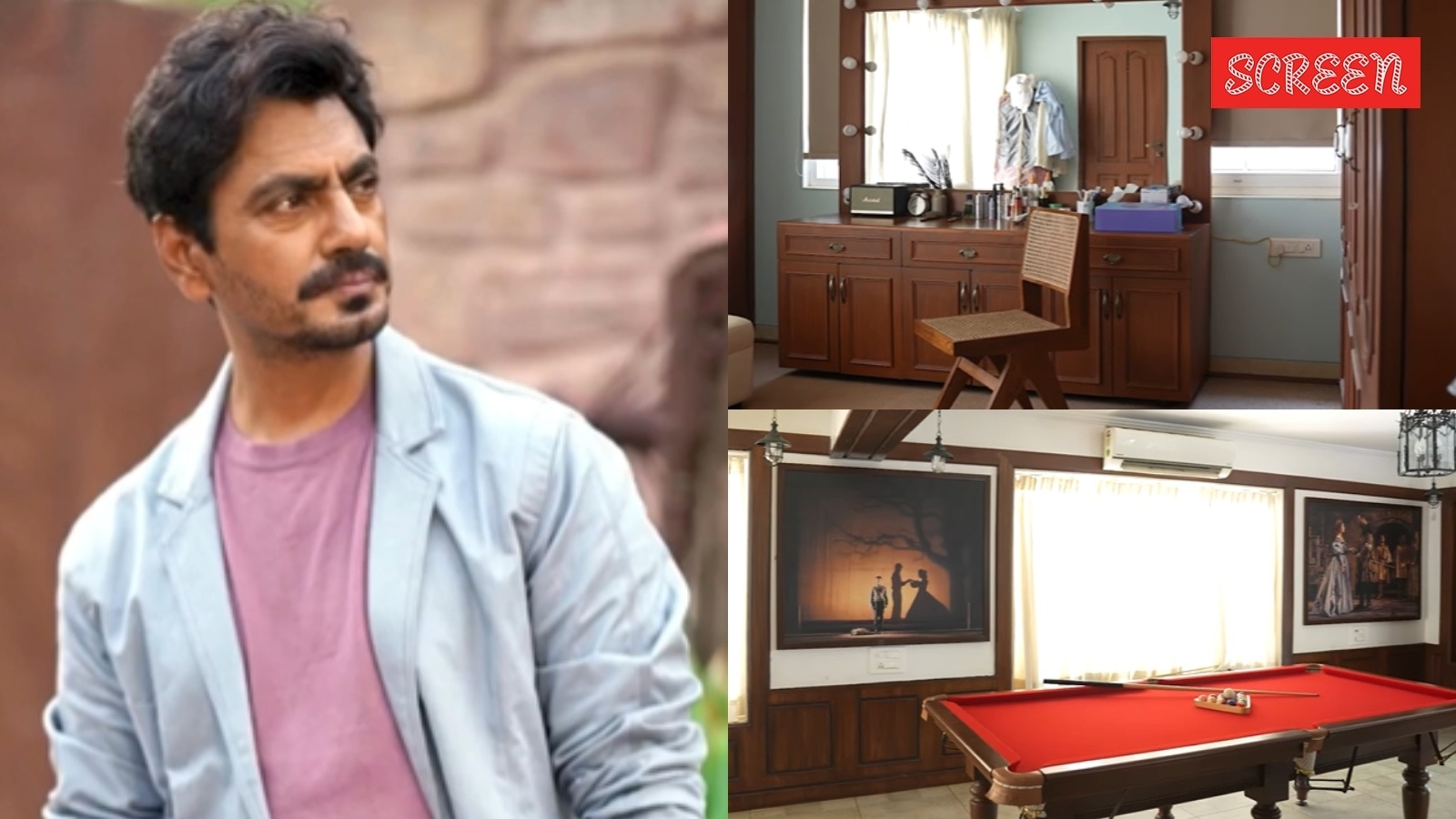 Nawazuddin Siddiqui's three-storey mansion ‘Nawab' recreates his home in the village – has a personal gym, theatre, and a wall of fame. Watch