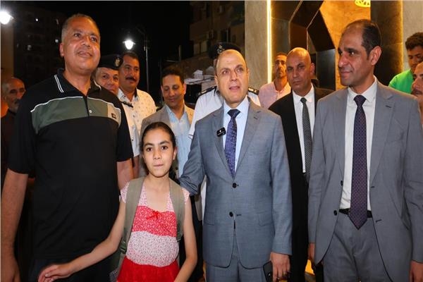 محافظ كفر الشيخ يفتتح ميدان وحديقة المحطة بعد تطويرهما