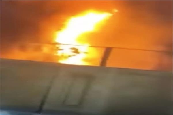 حريق هائل بمخازن ورش السكة الحديد بالزقازيق