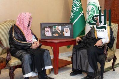 نائب أمير منطقة مكة يستقبل معالي الأمين العام لهيئة كبار العلماء في ديوان الامارة