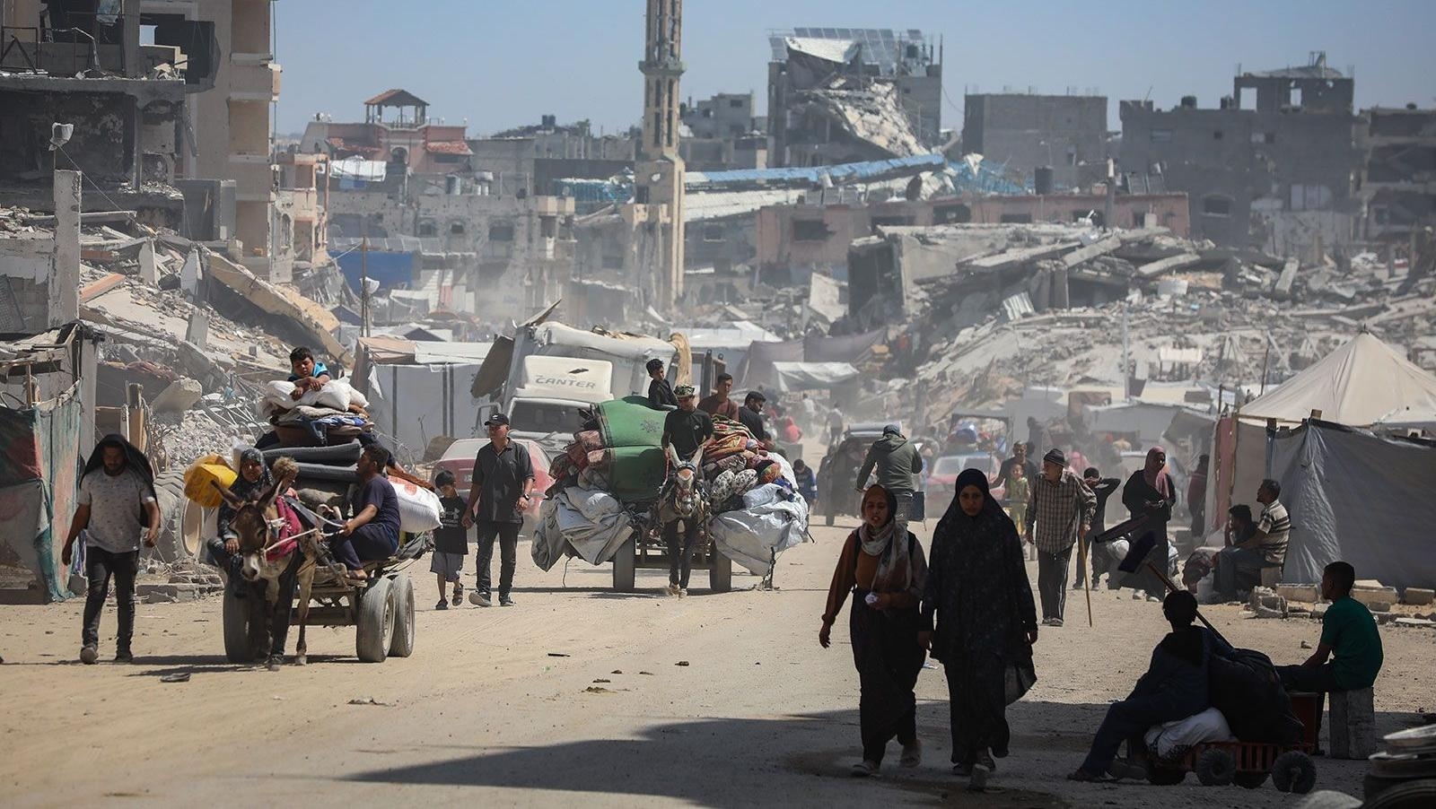 Israel orders evacuations in northern Gaza as Trump calls for war to end