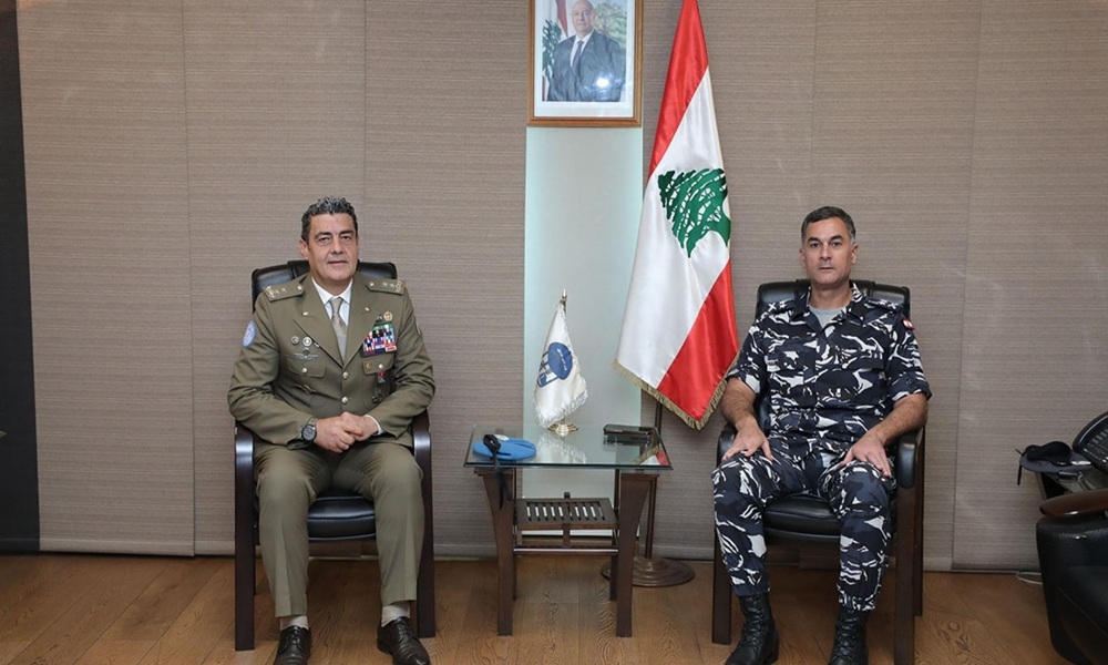 اللواء عبد الله استقبل القائد الجديد لليونيفيل