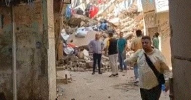 تسكين المتضررين من عقارين حدائق القبة المنهارين بوحدات بديلة