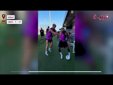 شاهد بالفيديو.. مراوغات لامين الساحرة في تدريبات برشلونة