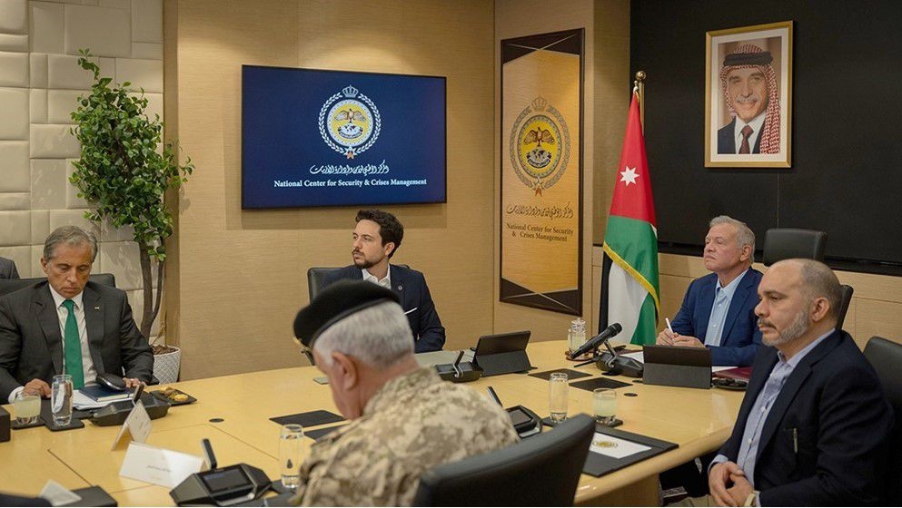 King Briefed on Readiness of National Center for Security and Crisis Management to Handle Regional Developments
