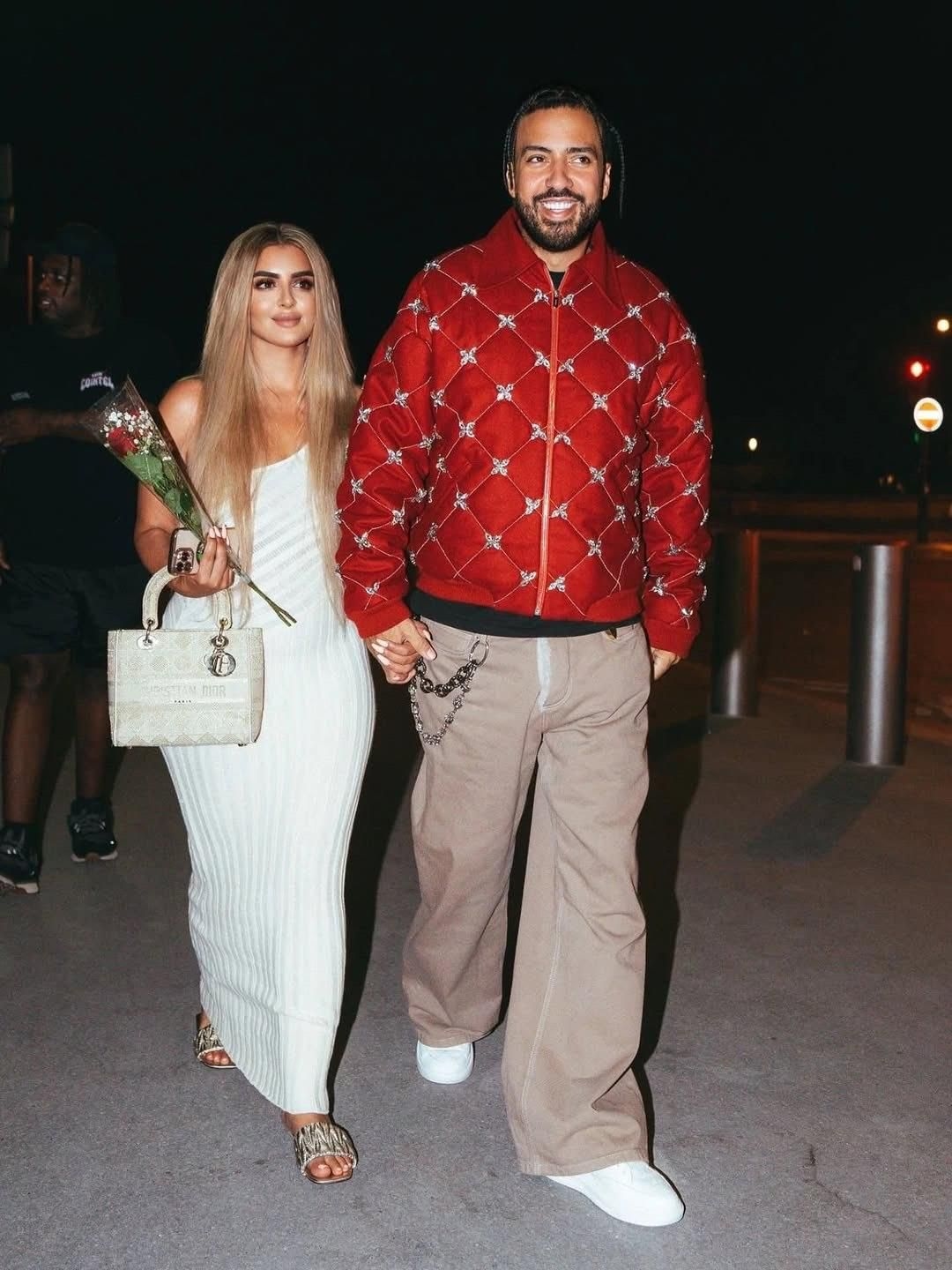 Roses and rumours: French Montana and Dubai Princess turn heads at Paris Fashion Week