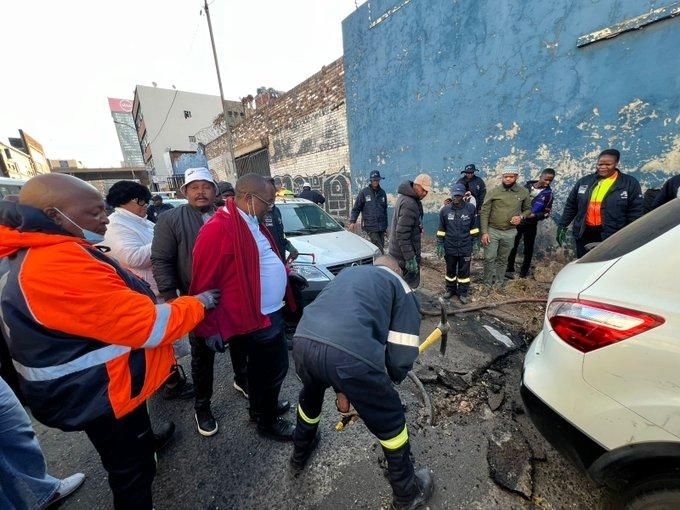 Johannesburg officials raid dilapidated buildings in crackdown on undocumented foreign nationals and safety violations