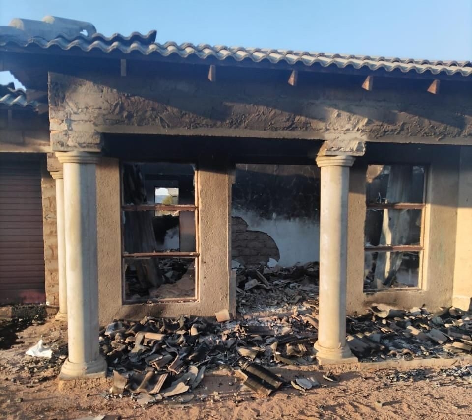 PICS: Ex-girlfriend arrested for burning down house in Limpopo, causing R500,000 damage