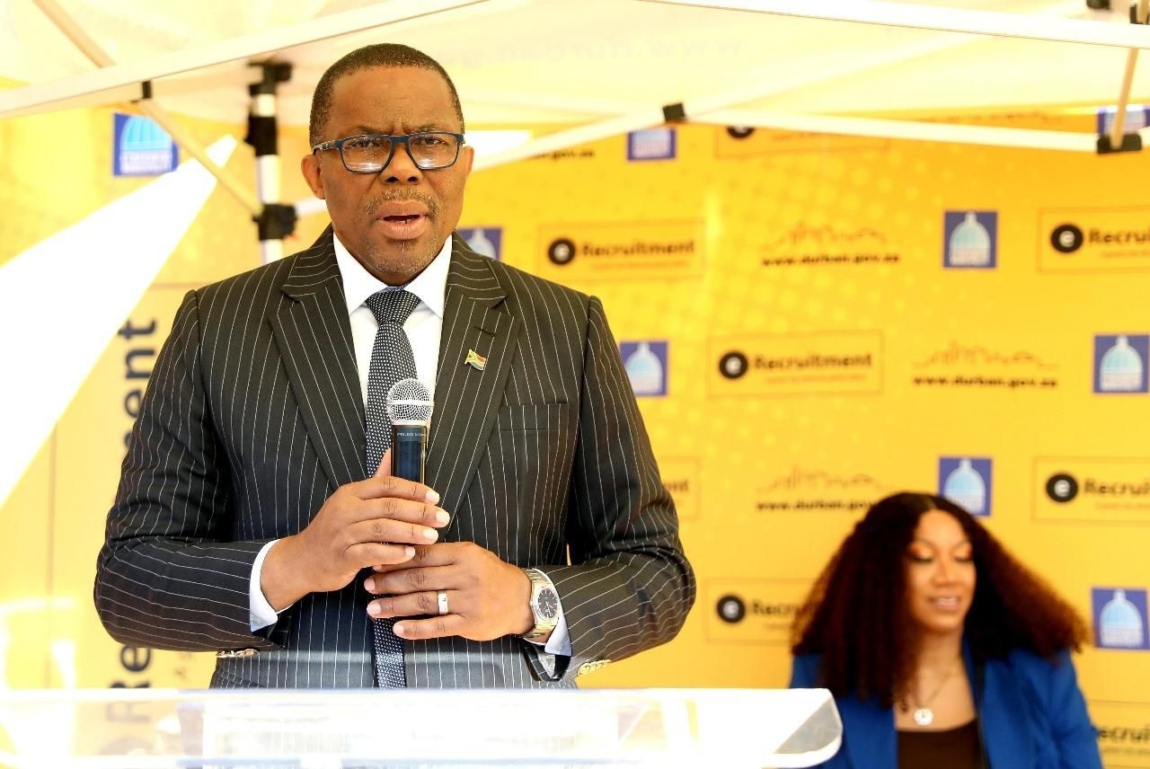 Durban mayor Cyril Xaba launches high-tech skills hub in Nagina