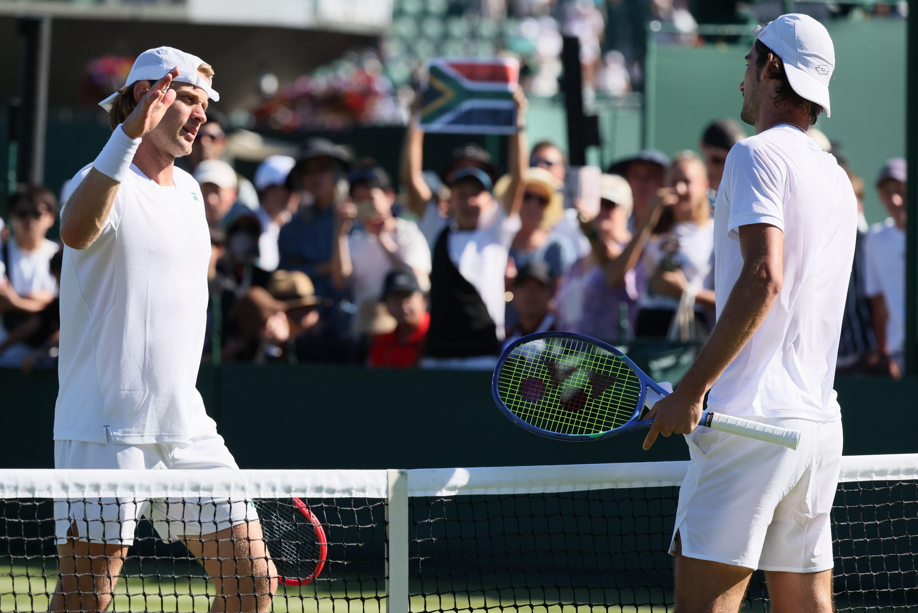Harris serves big to book Wimbledon second-round clash with Rublev