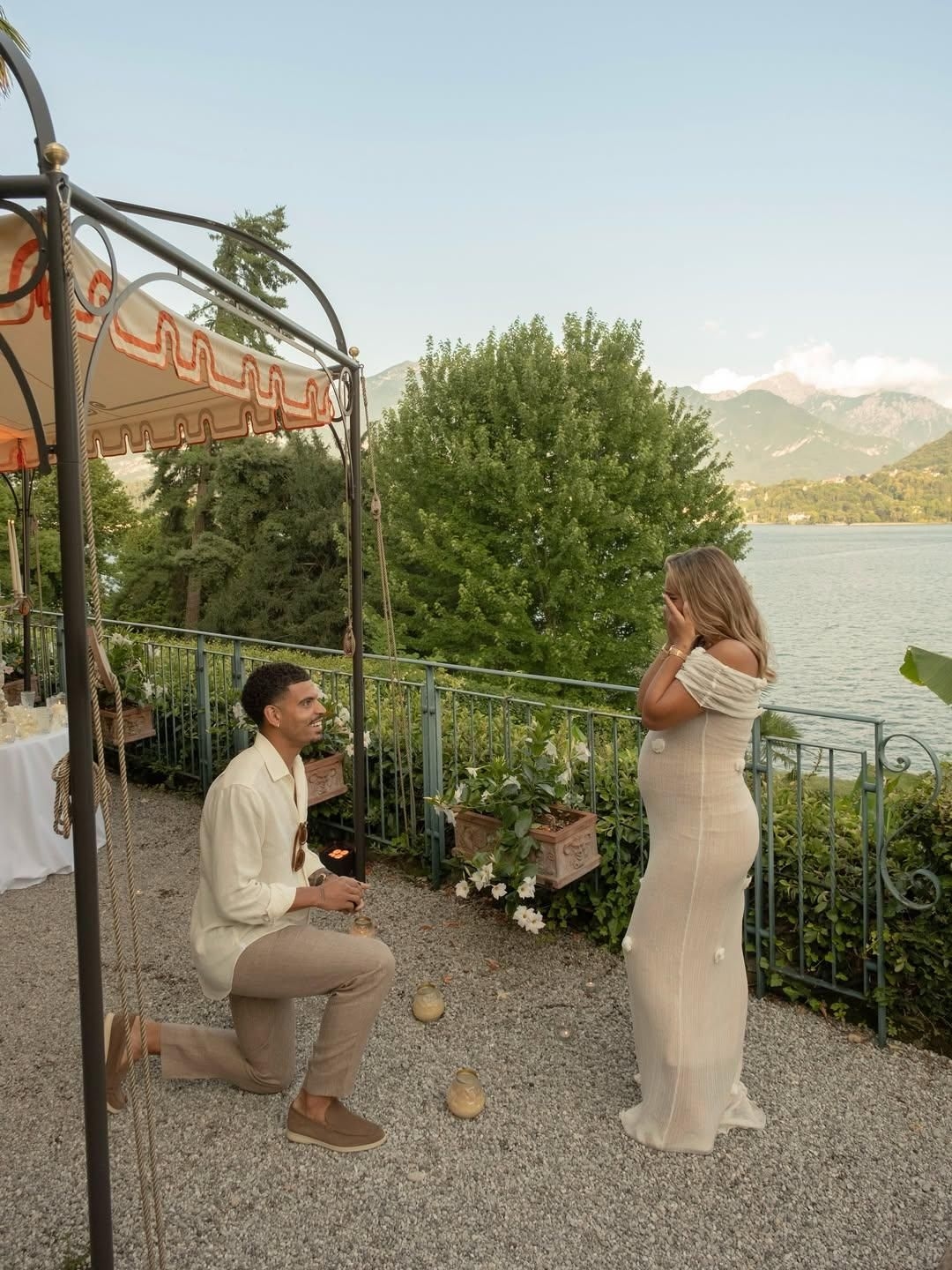 From Lake Como with love: Britney de Villiers and Morgan Gibbs-White's engagement sparks joy