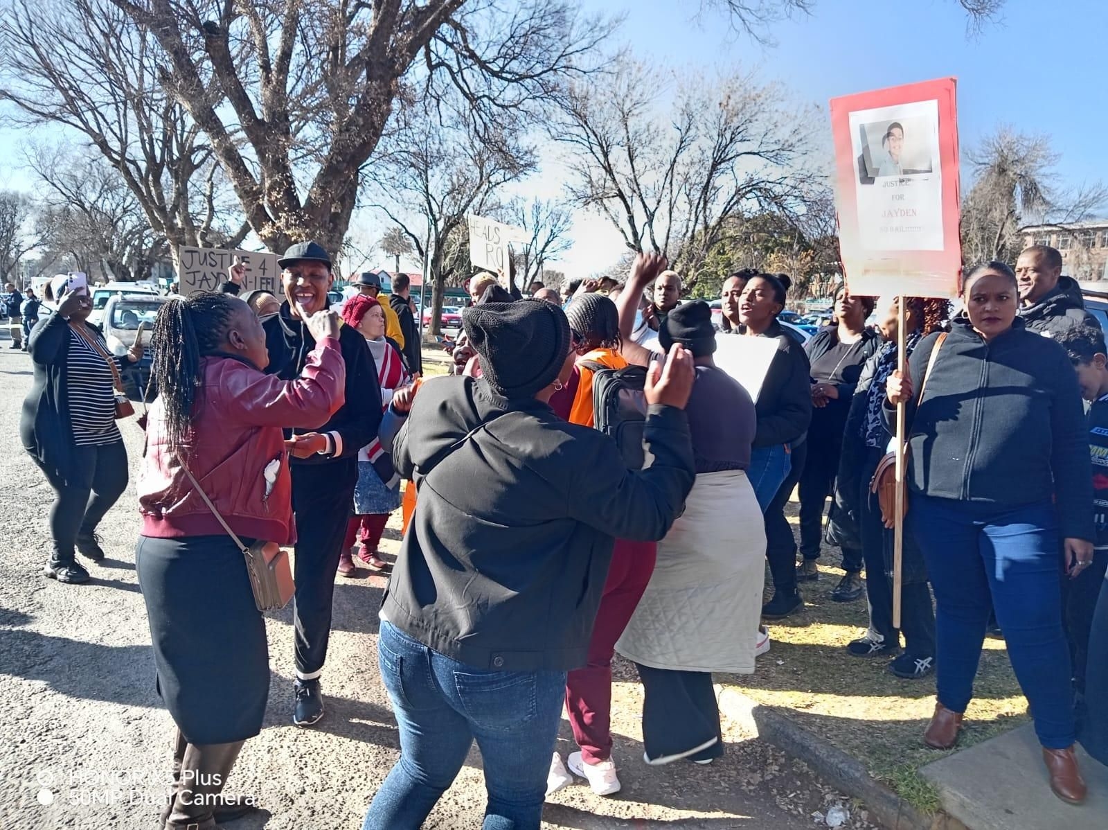 Cloned - Community demands justice for Jayden-Lee Meek at Roodepoort Magistrate's Court