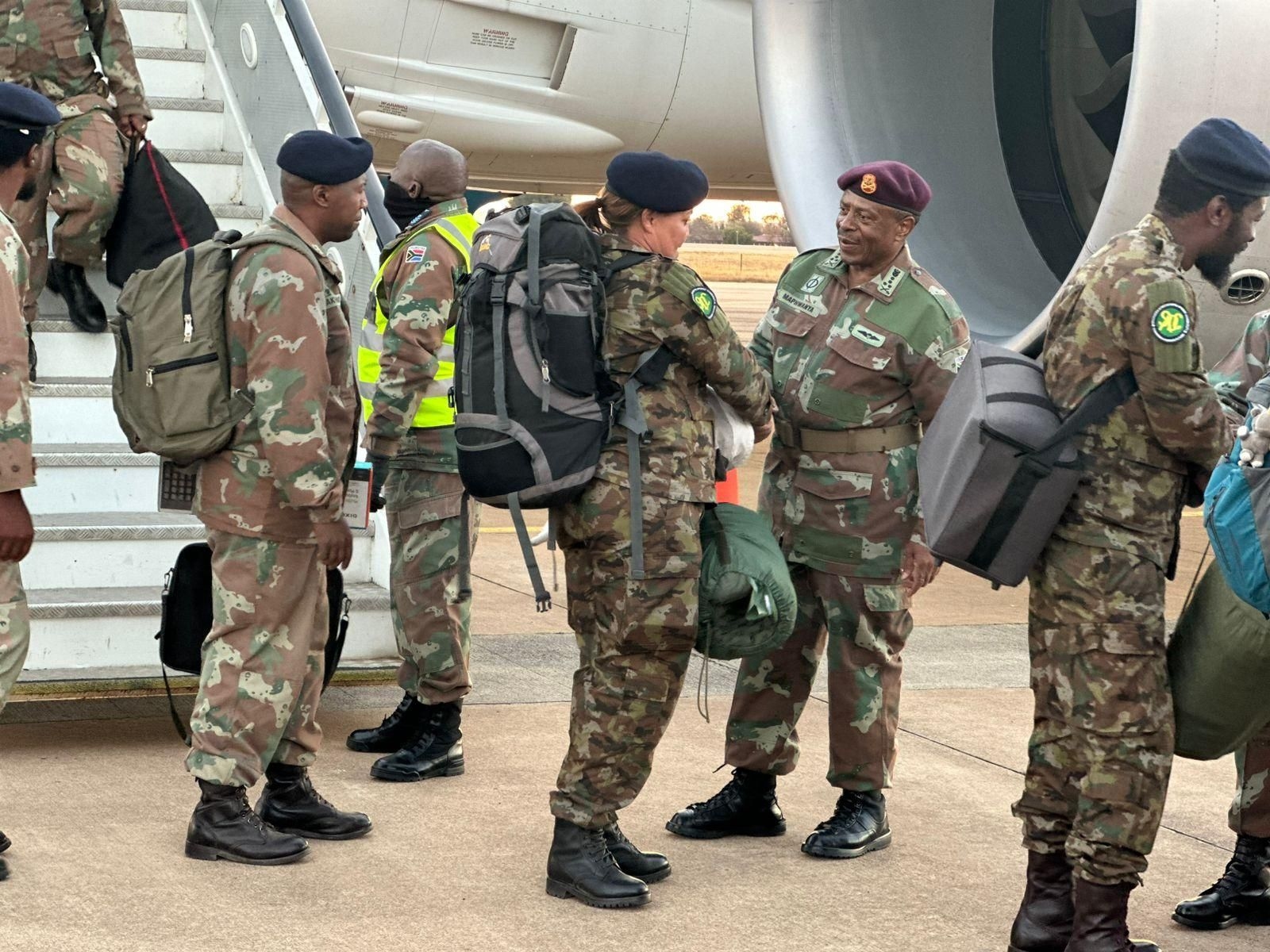 ‘If required, we will do it again': SANDF Chief Rudzani Maphwanya welcomes troops from DRC mission