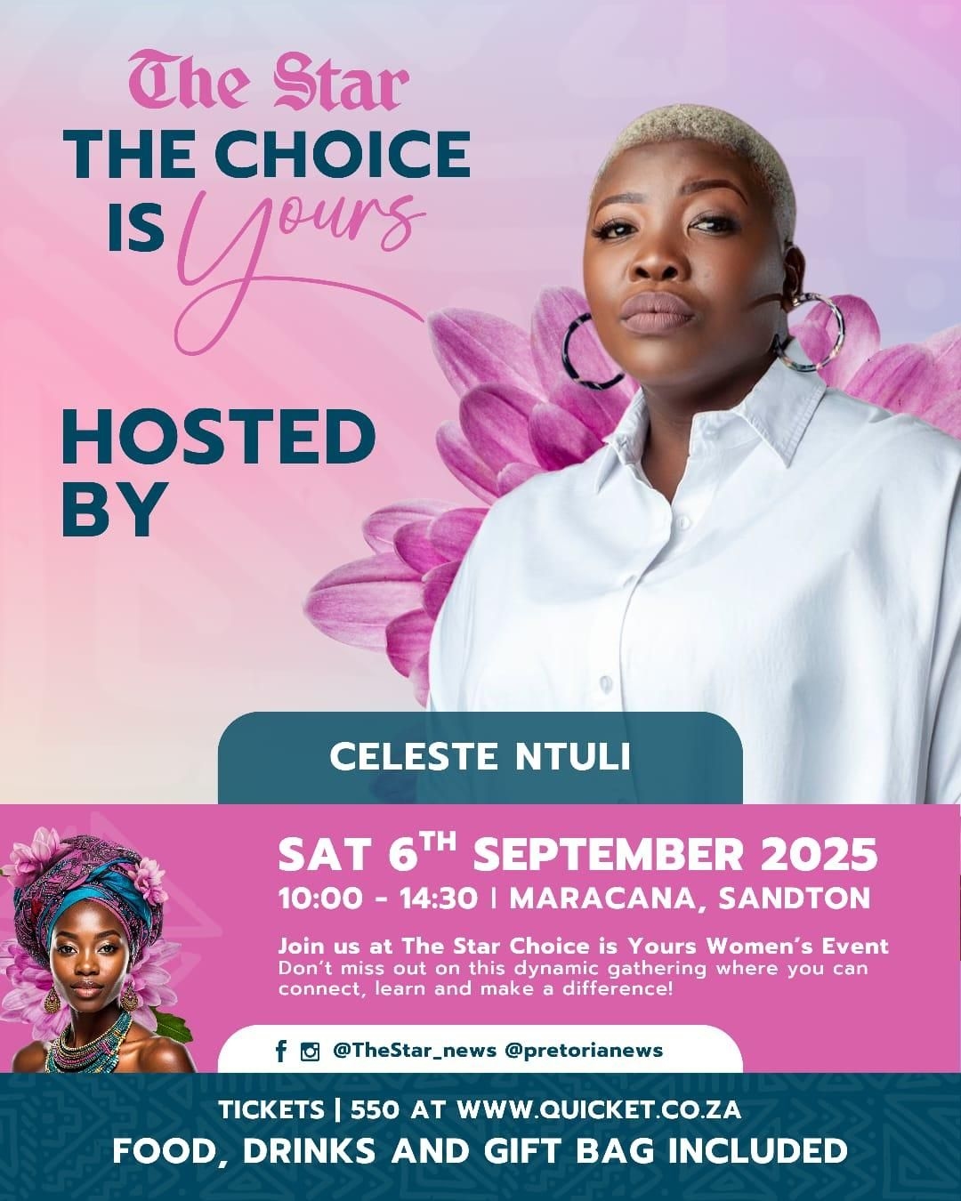 Celeste Ntuli to host The Star's 'The Choice is Yours'
