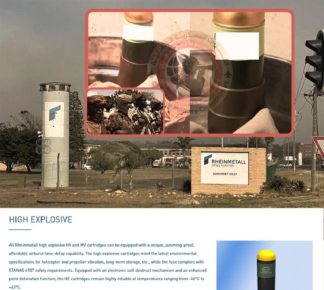 Rheinmetall Denel faces scrutiny over allegations of arms use in Sudan conflict