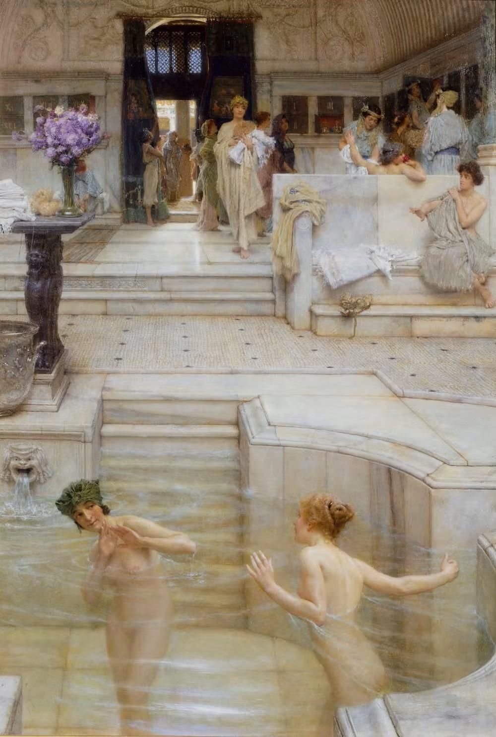 How ancient Romans used public baths for pleasure