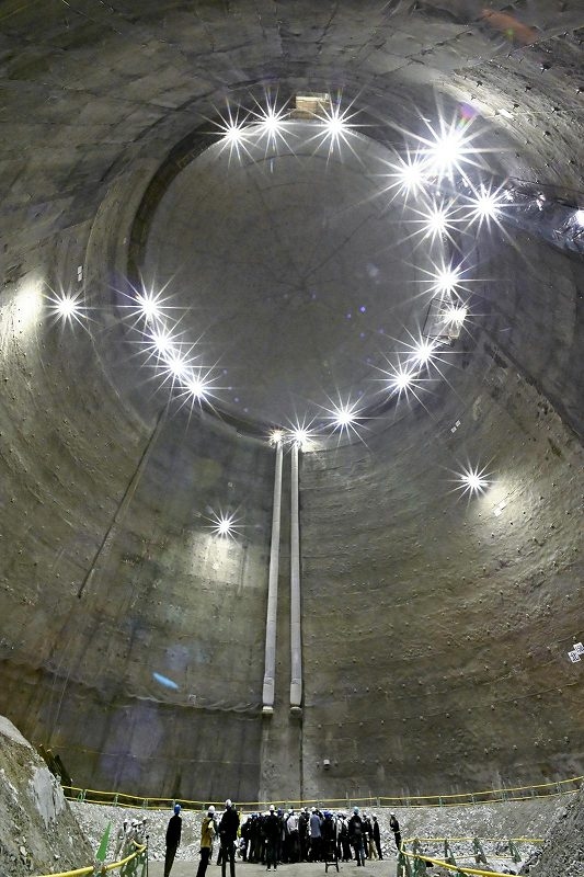 Hyper-Kamiokande Underground Neutrino Observatory in Japan Unveils 94-Meter Cavern in Gifu Pref., Ahead of 2028 Opening