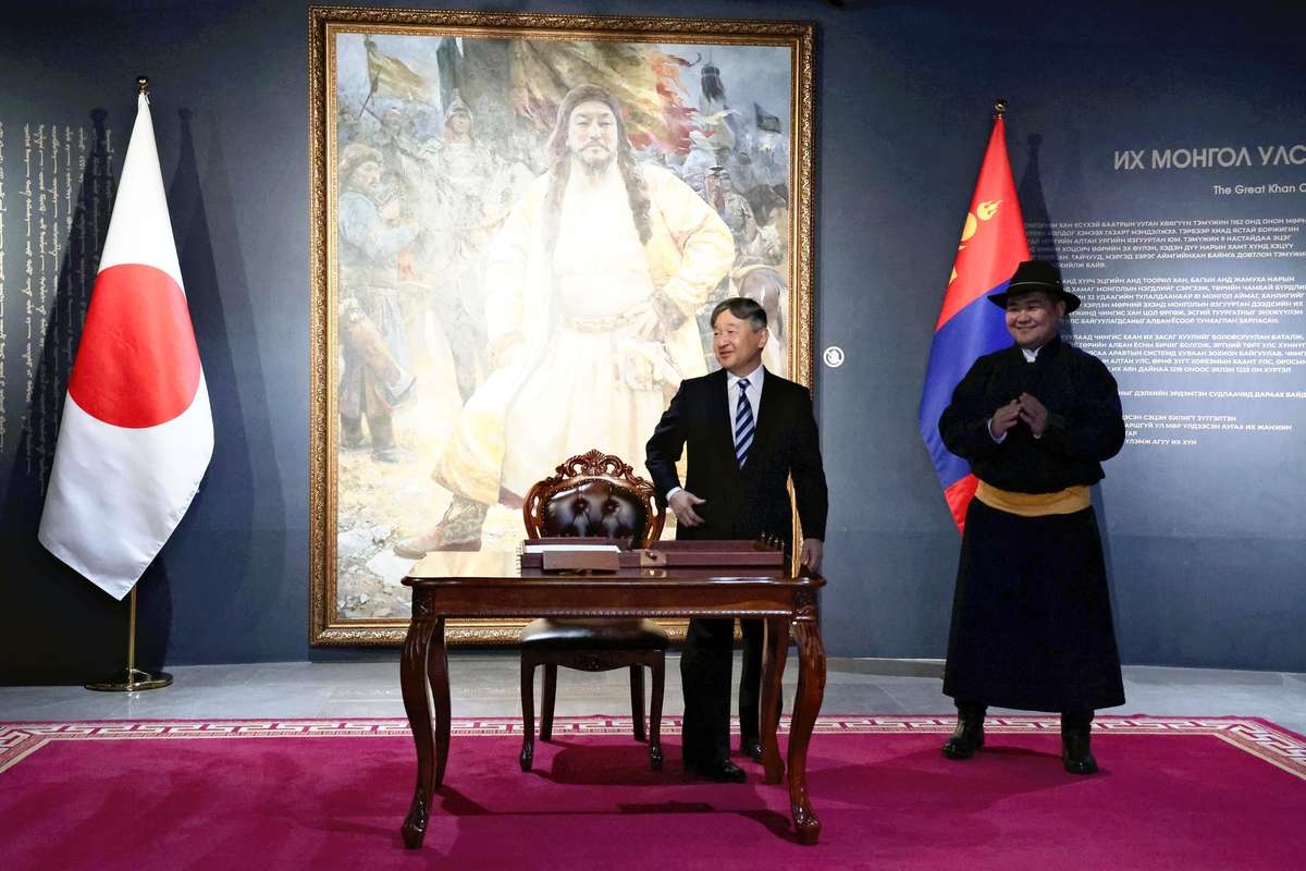 Japan Emperor Visits Chinggis Khaan Museum, Water Treatment Facility in Ulaanbaatar; Imperial Couple Set to Attend Banquet Hosted by Mongolia President
