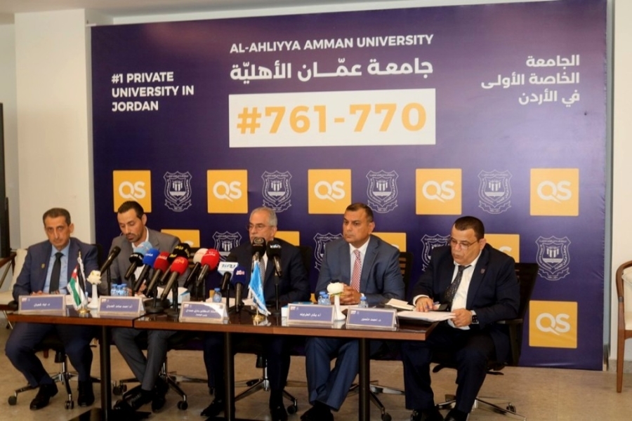 بالصور .. مؤتمر صحفي في عمان الأهلية حول إنجازاتها