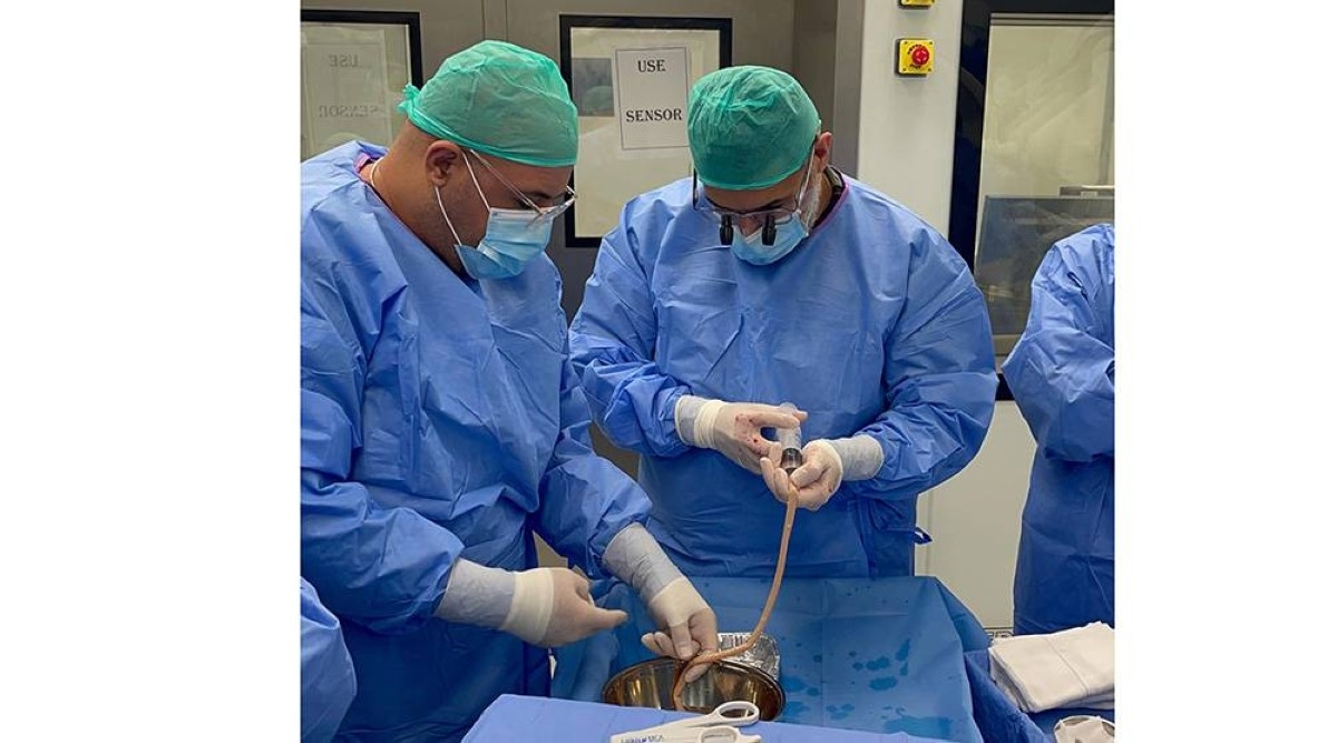 Surgeon performs rare arterial bypass