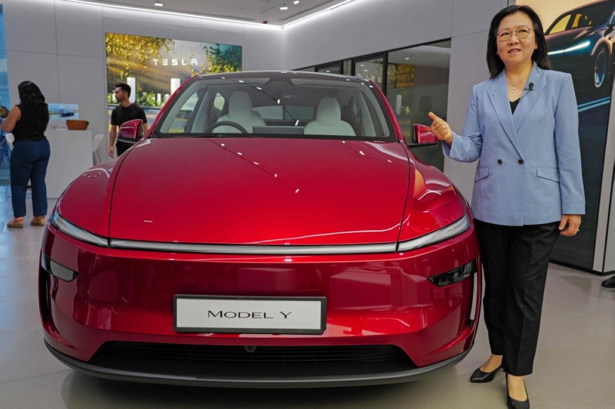 Tesla enters India with $70,000 car, first showroom