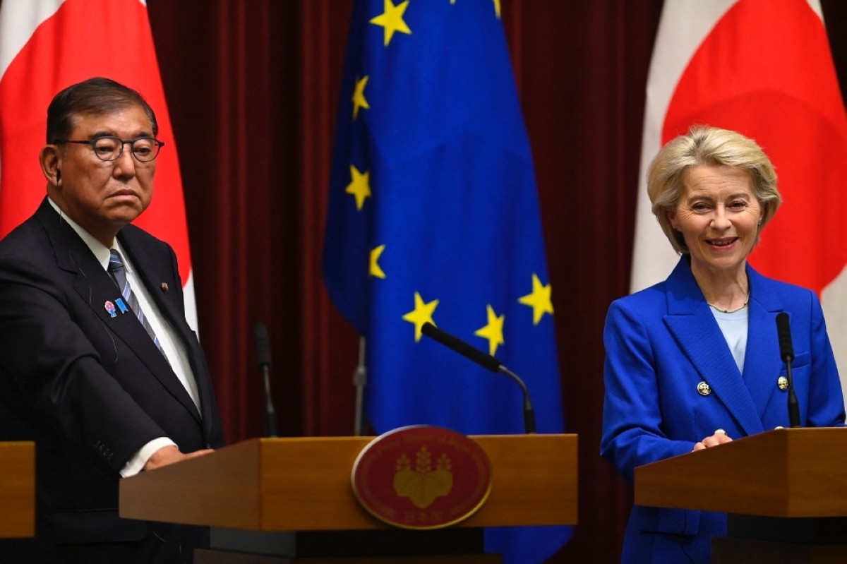 EU, Japan vow joint push for ‘fair' global trade