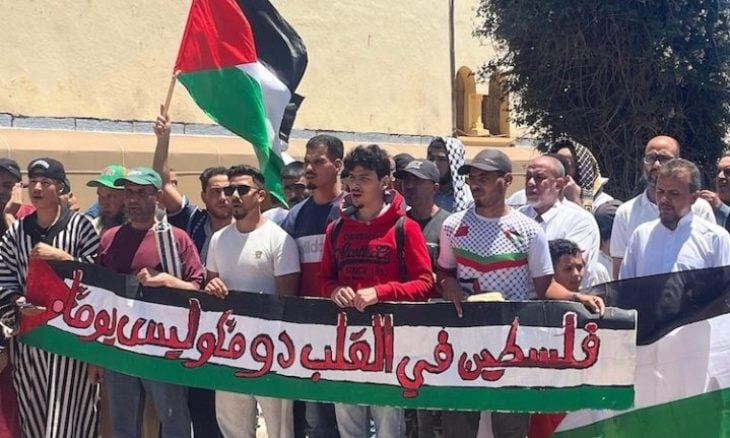 'في القلب دوما'.. آلاف المغاربة يجددون دعم غزة والقضية الفلسطينية