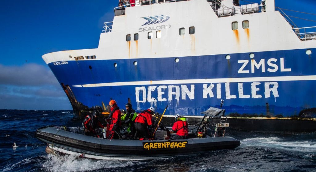Greenpeace Activists Confront Second 'Ocean Killer' At Sea, As Vessels Turn Off AIS