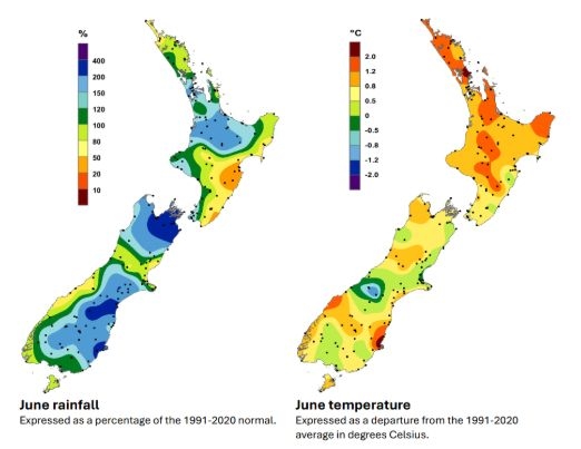 Mild Start To Winter, Wetter Than Usual – Earth Sciences NZ Releases Latest June 2025 Climate Summary