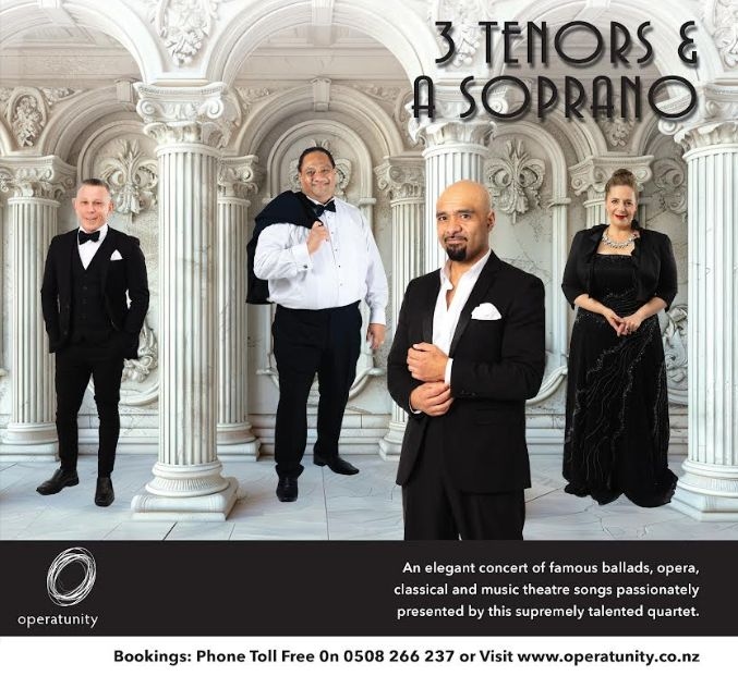 Operatunity Presents 3 Tenors & A Soprano: A Celebration Of Operatic Elegance & Passion